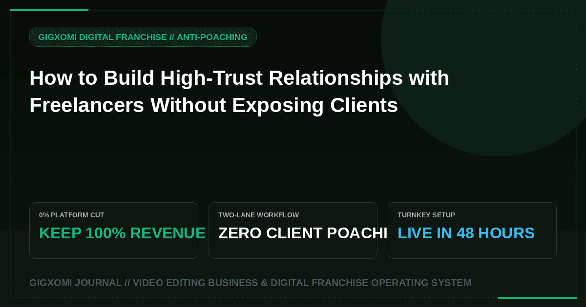 How to Build High-Trust Relationships with Freelancers Without Exposing Clients
