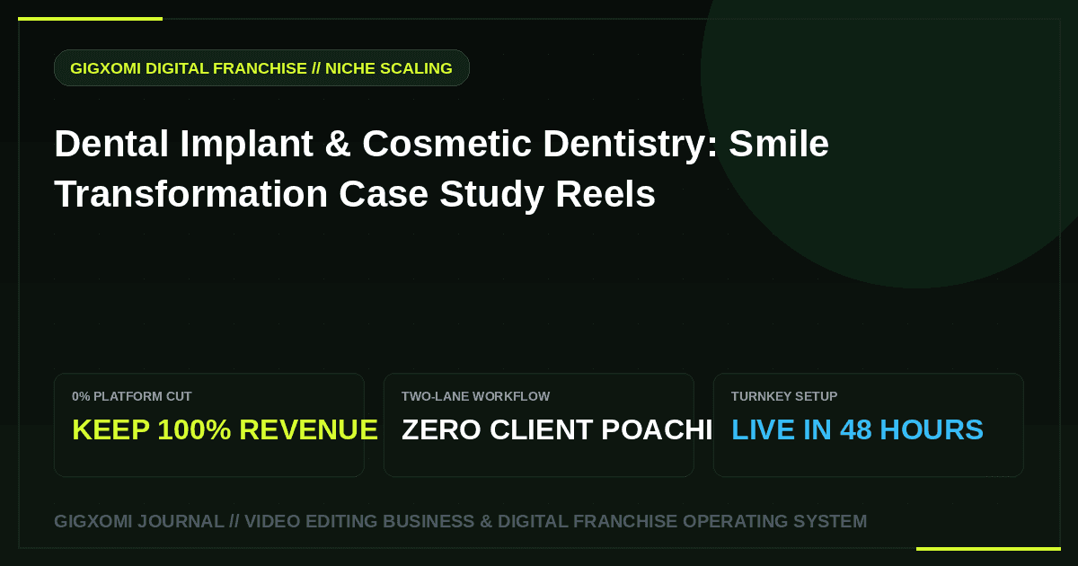 Dental Implant & Cosmetic Dentistry: Smile Transformation Case Study Reels