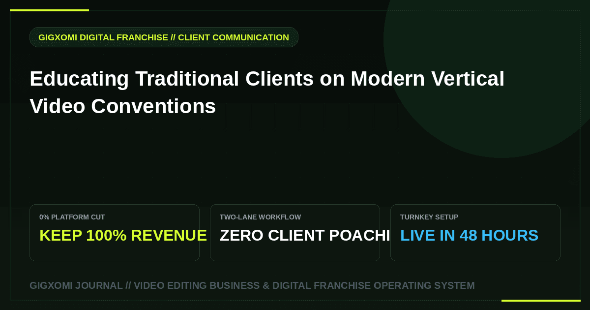 Educating Traditional Clients on Modern Vertical Video Conventions