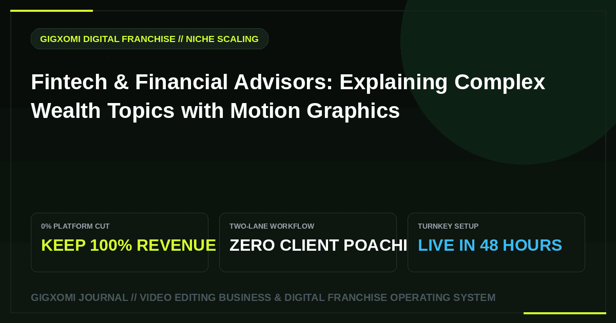 Fintech & Financial Advisors: Explaining Complex Wealth Topics with Motion Graphics