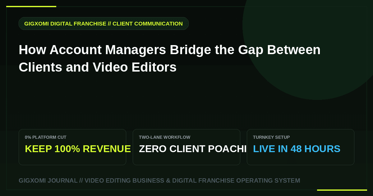 How Account Managers Bridge the Gap Between Clients and Video Editors