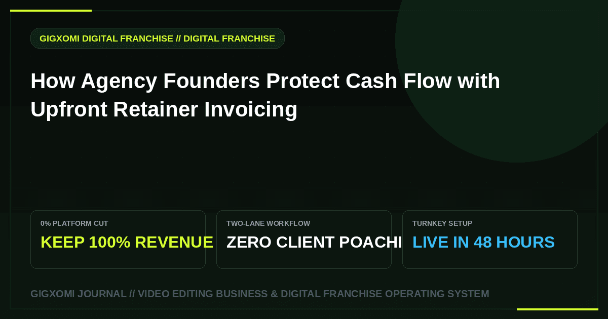 How Agency Founders Protect Cash Flow with Upfront Retainer Invoicing