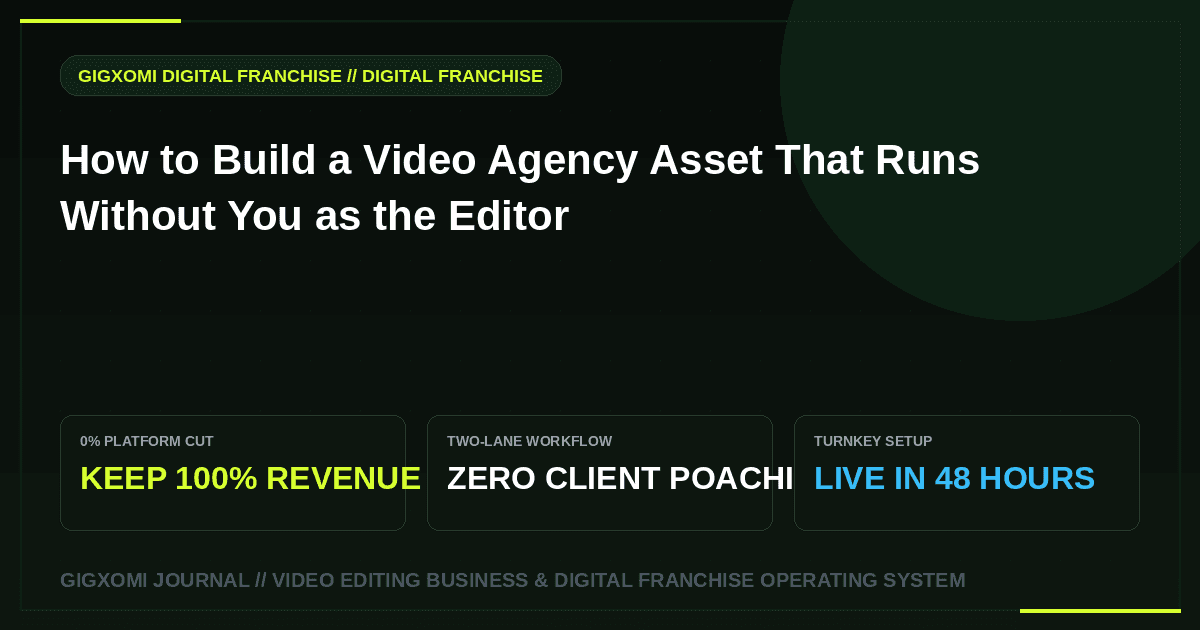 How to Build a Video Agency Asset That Runs Without You as the Editor