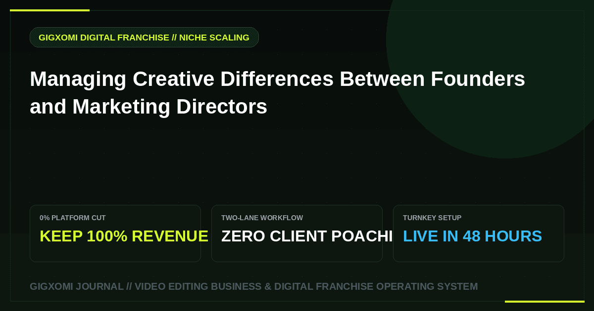 Managing Creative Differences Between Founders and Marketing Directors