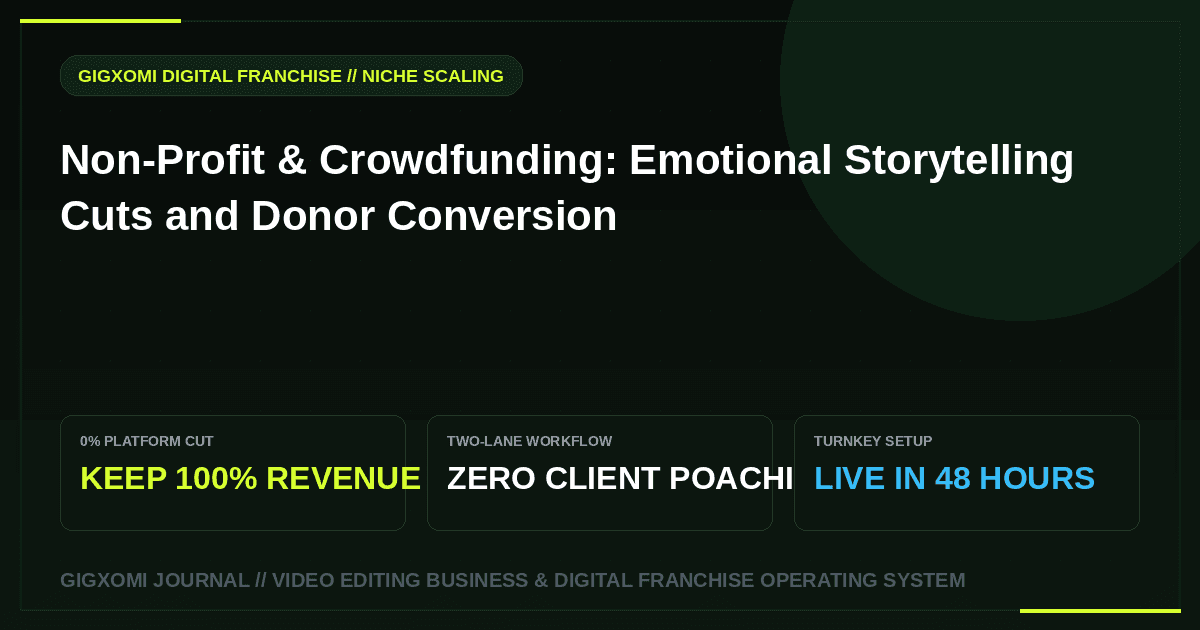Non-Profit & Crowdfunding: Emotional Storytelling Cuts and Donor Conversion