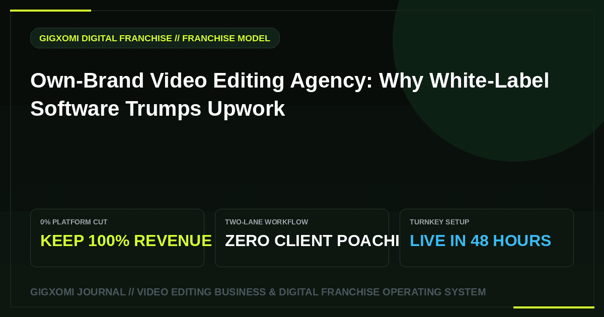 Own-Brand Video Editing Agency: Why White-Label Software Trumps Upwork