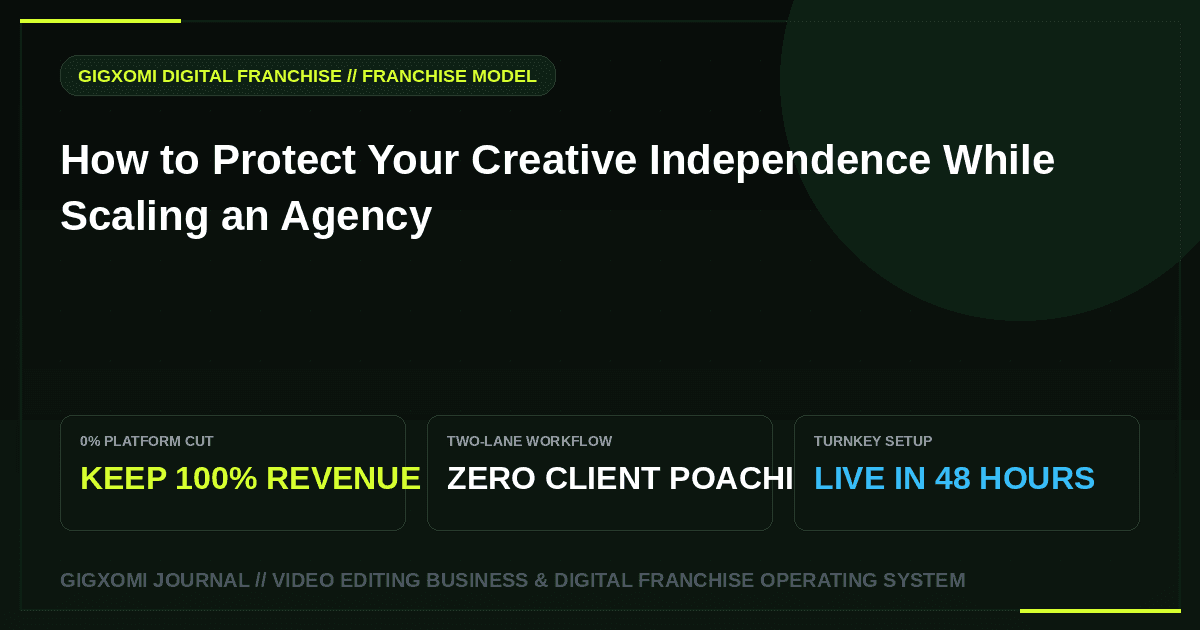 How to Protect Your Creative Independence While Scaling an Agency