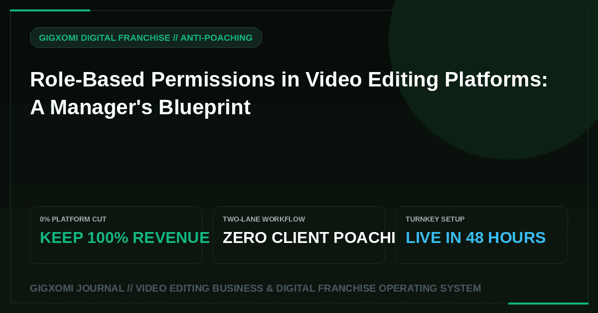 Role-Based Permissions in Video Editing Platforms: A Manager's Blueprint