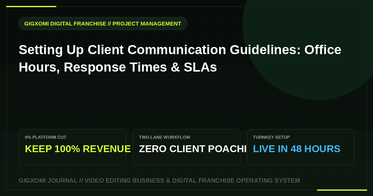 Setting Up Client Communication Guidelines: Office Hours, Response Times & SLAs