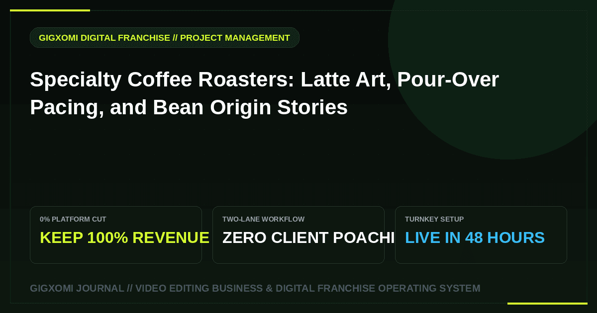 Specialty Coffee Roasters: Latte Art, Pour-Over Pacing, and Bean Origin Stories