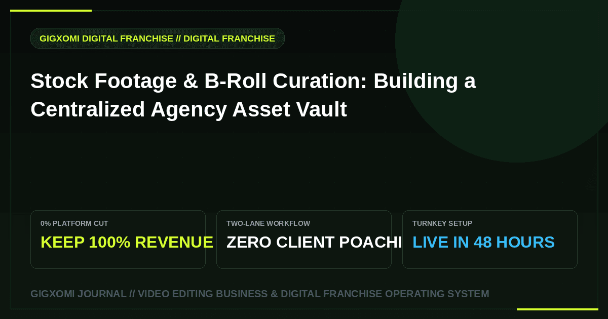 Stock Footage & B-Roll Curation: Building a Centralized Agency Asset Vault