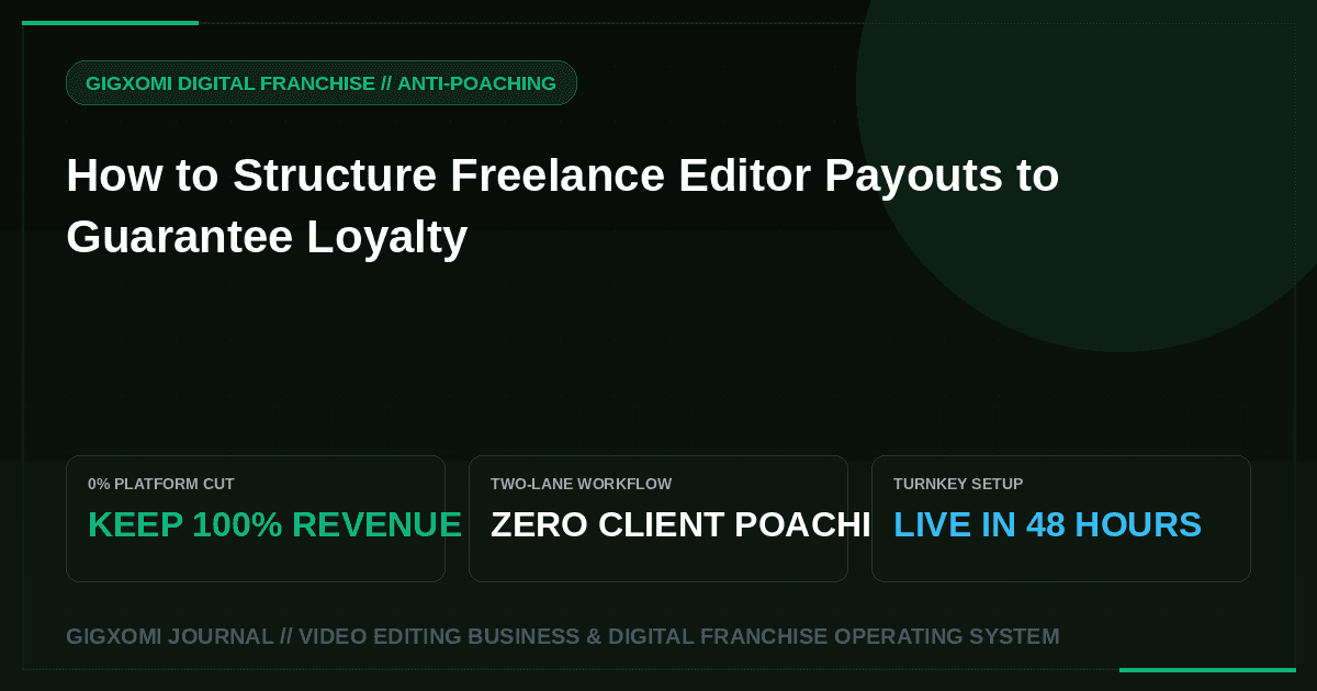 How to Structure Freelance Editor Payouts to Guarantee Loyalty