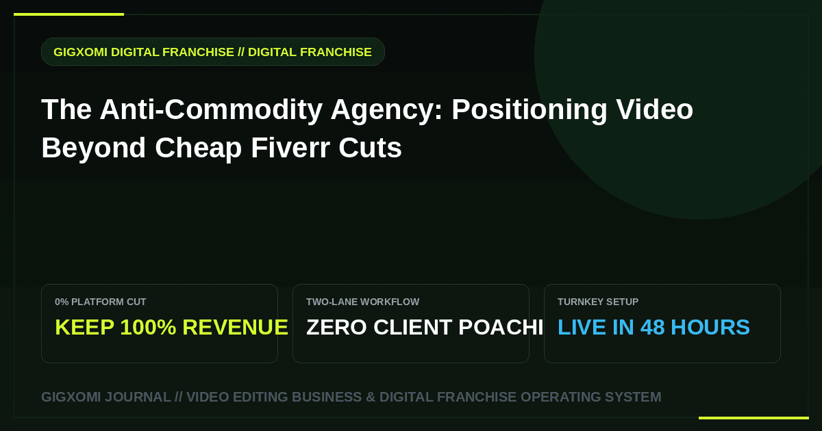 The Anti-Commodity Agency: Positioning Video Beyond Cheap Fiverr Cuts