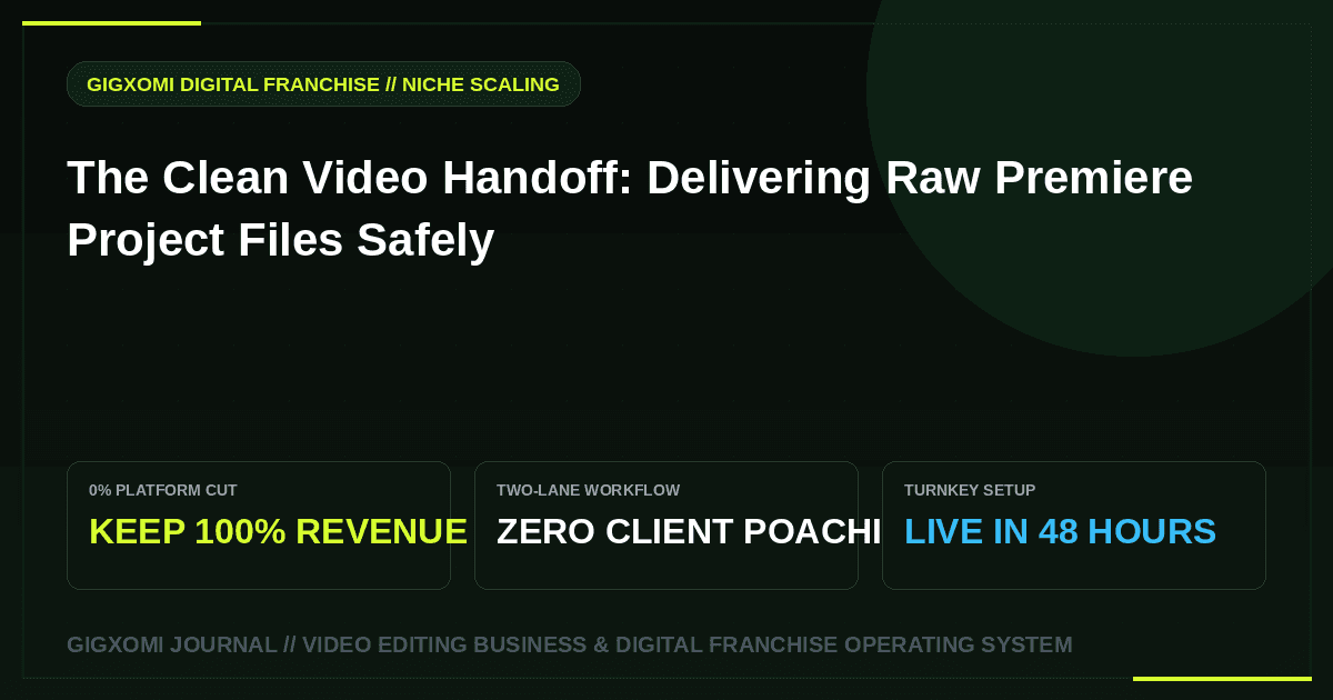The Clean Video Handoff: Delivering Raw Premiere Project Files Safely