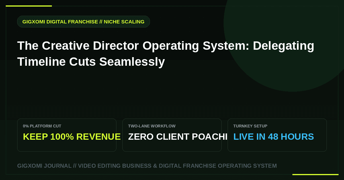 The Creative Director Operating System: Delegating Timeline Cuts Seamlessly