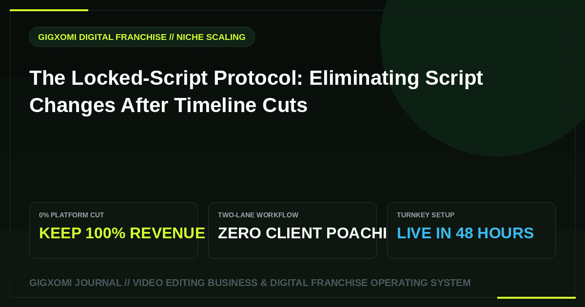 The Locked-Script Protocol: Eliminating Script Changes After Timeline Cuts