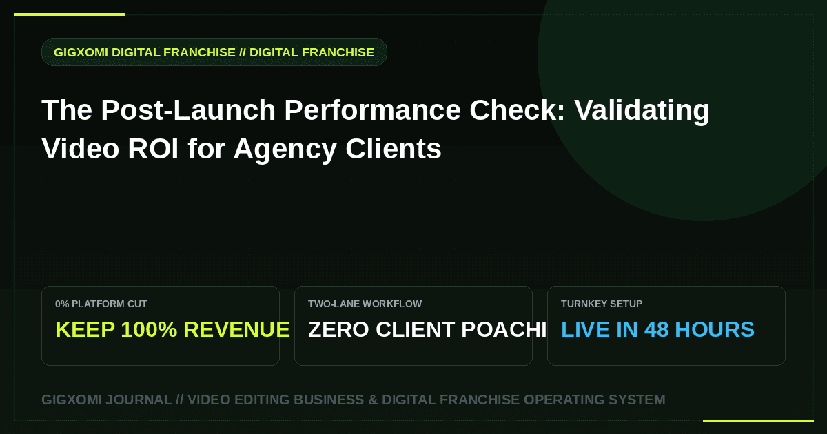 The Post-Launch Performance Check: Validating Video ROI for Agency Clients