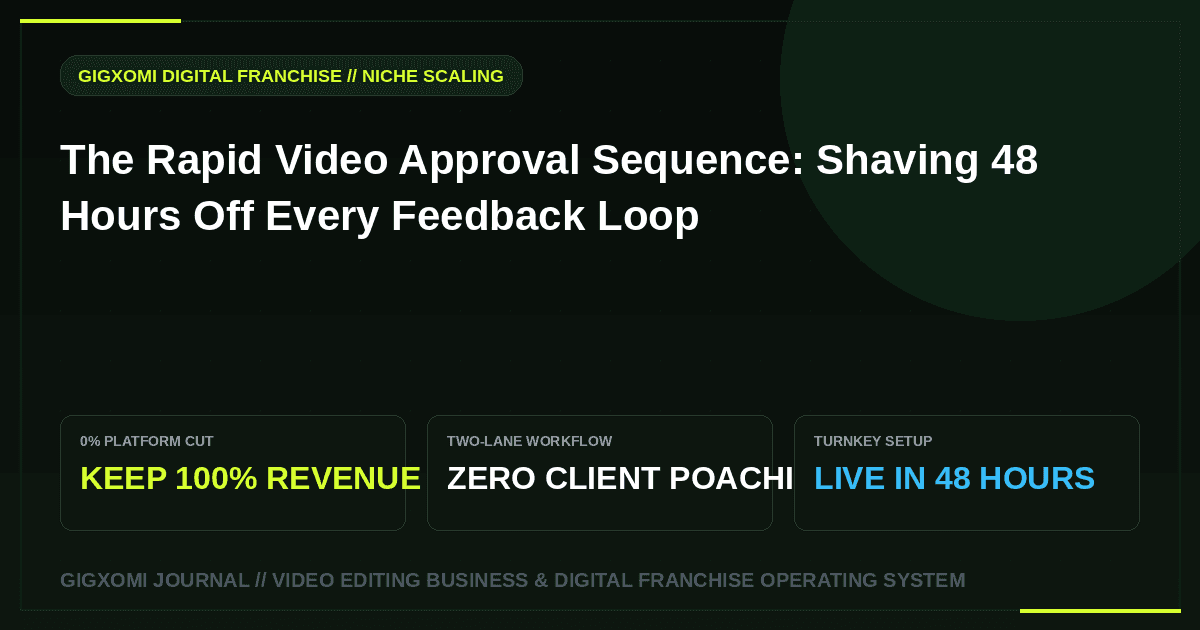 The Rapid Video Approval Sequence: Shaving 48 Hours Off Every Feedback Loop