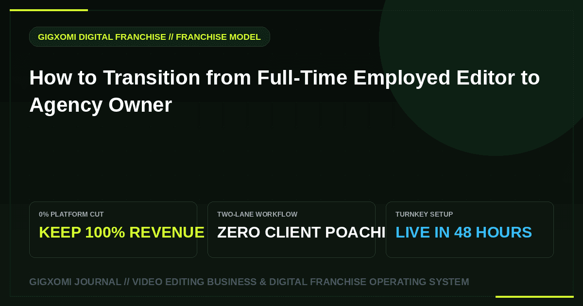 How to Transition from Full-Time Employed Editor to Agency Owner