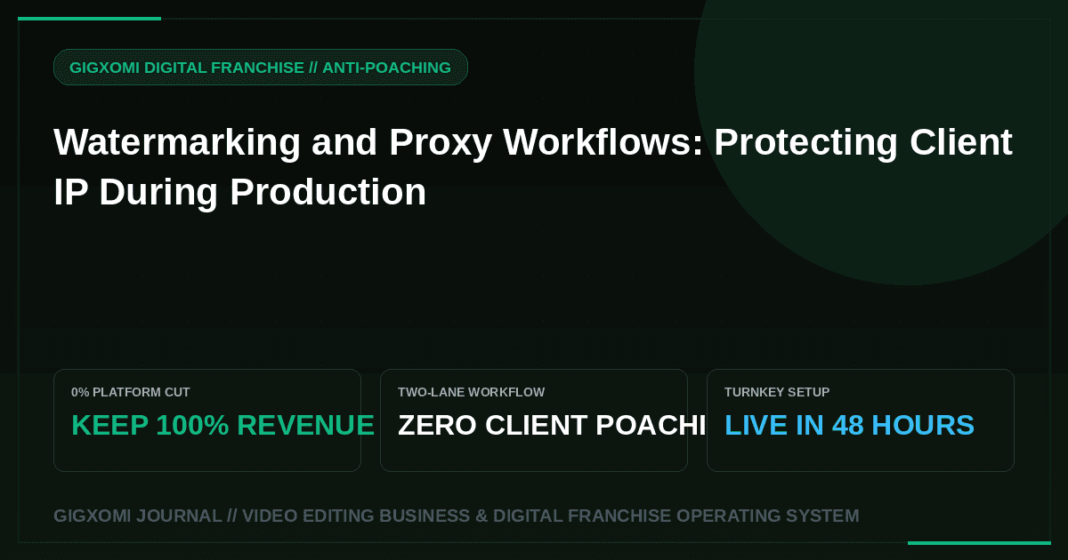 Watermarking and Proxy Workflows: Protecting Client IP During Production