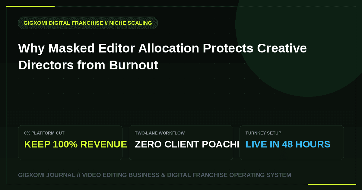Why Masked Editor Allocation Protects Creative Directors from Burnout