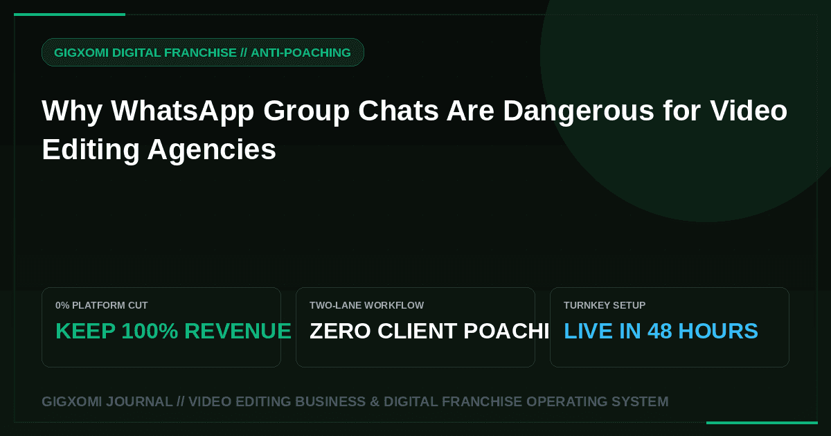 Why WhatsApp Group Chats Are Dangerous for Video Editing Agencies